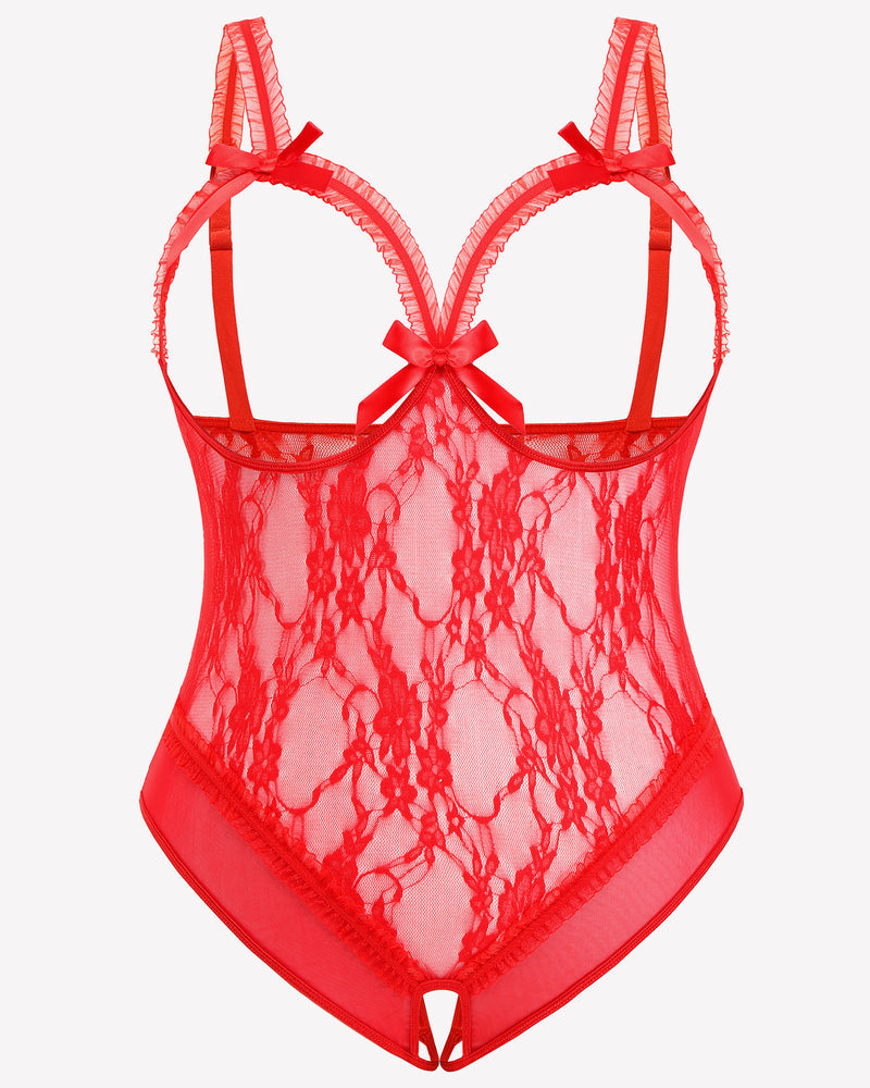 Plus Size Crotchless Exotic Lace Teddies Lingerie Sets-Plus size - Tophatter Daily Deals