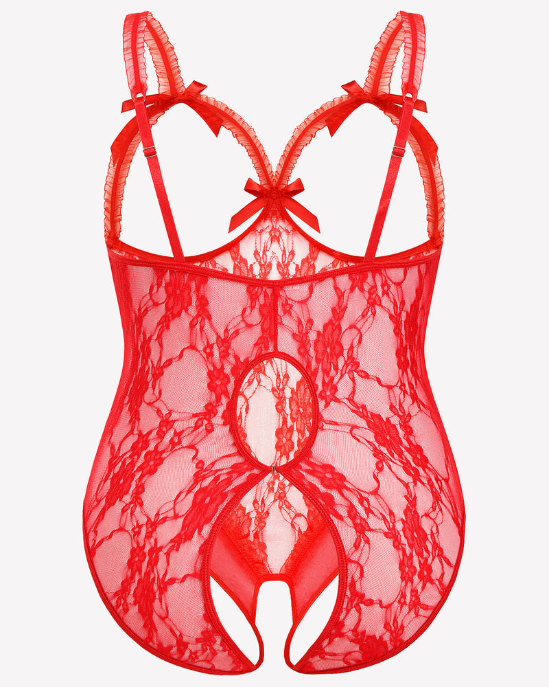 Plus Size Crotchless Exotic Lace Teddies Lingerie Sets-Plus size - Tophatter Daily Deals