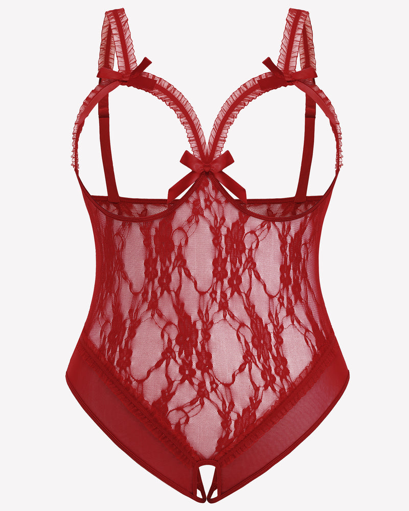 Plus Size Crotchless Exotic Lace Teddies Lingerie Sets-Plus size - Tophatter Daily Deals