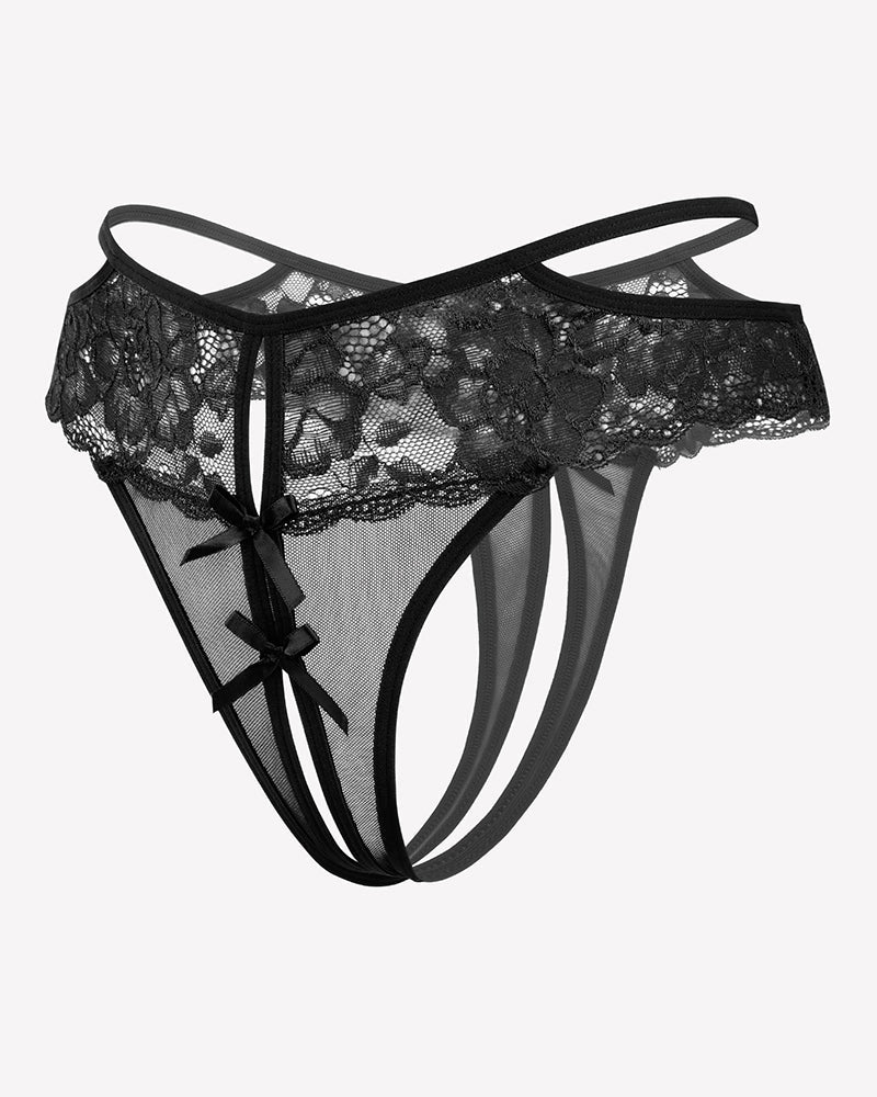 Lace Cheeky Mesh Hollow Thongs Lingeries-panties - Tophatter Daily Deals