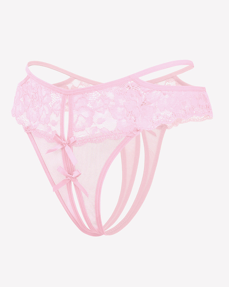 Lace Cheeky Mesh Hollow Thongs Lingeries-panties - Tophatter Daily Deals