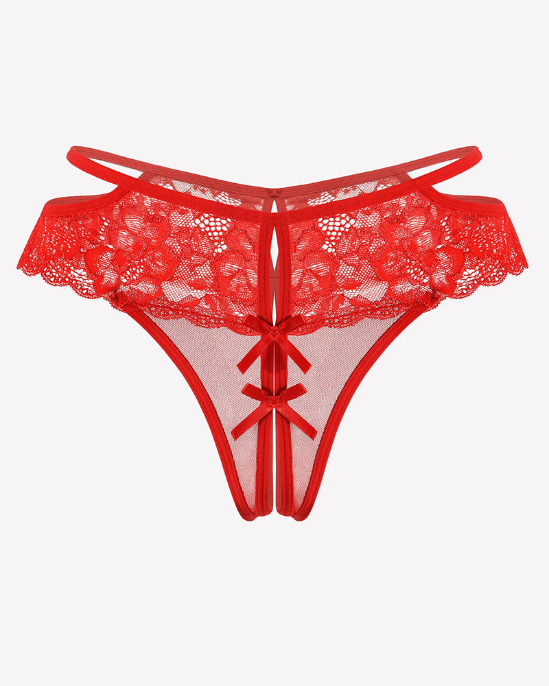 Lace Cheeky Mesh Hollow Thongs Lingeries-panties - Tophatter Daily Deals
