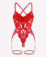 Cross-Back Straps Teddy Babydoll Lingerie-Babydolls - Tophatter Daily Deals
