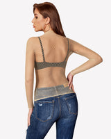 Fishnet Mesh Long Sleeve Tops Lingeries-Crop tops - Tophatter Daily Deals