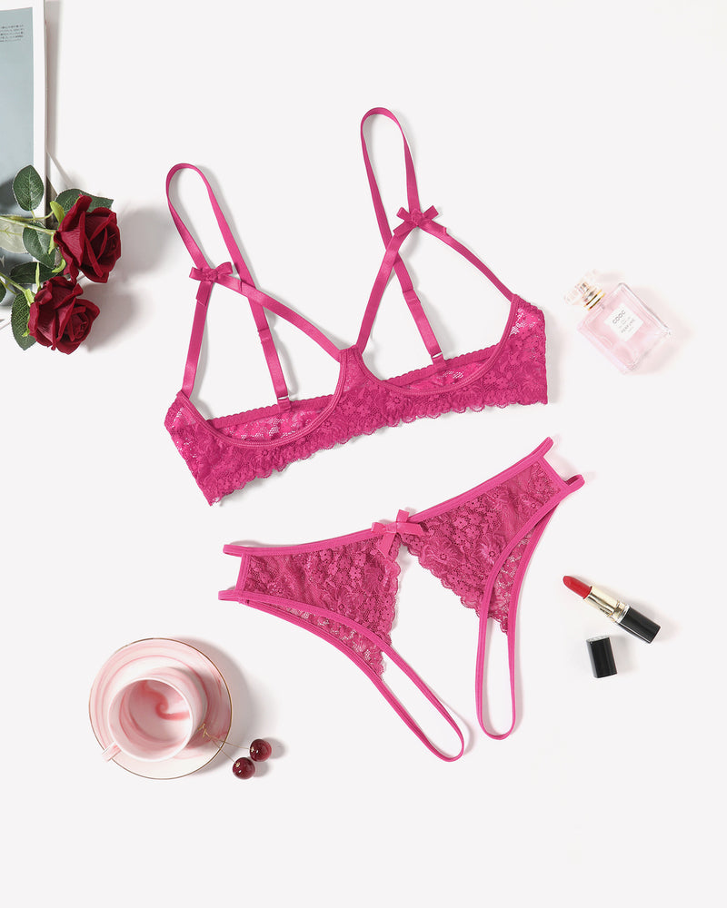 Exotic Lingerie 2 Pieces Bra Panty Set Lingerie Sets-Bra Sets - Tophatter Daily Deals
