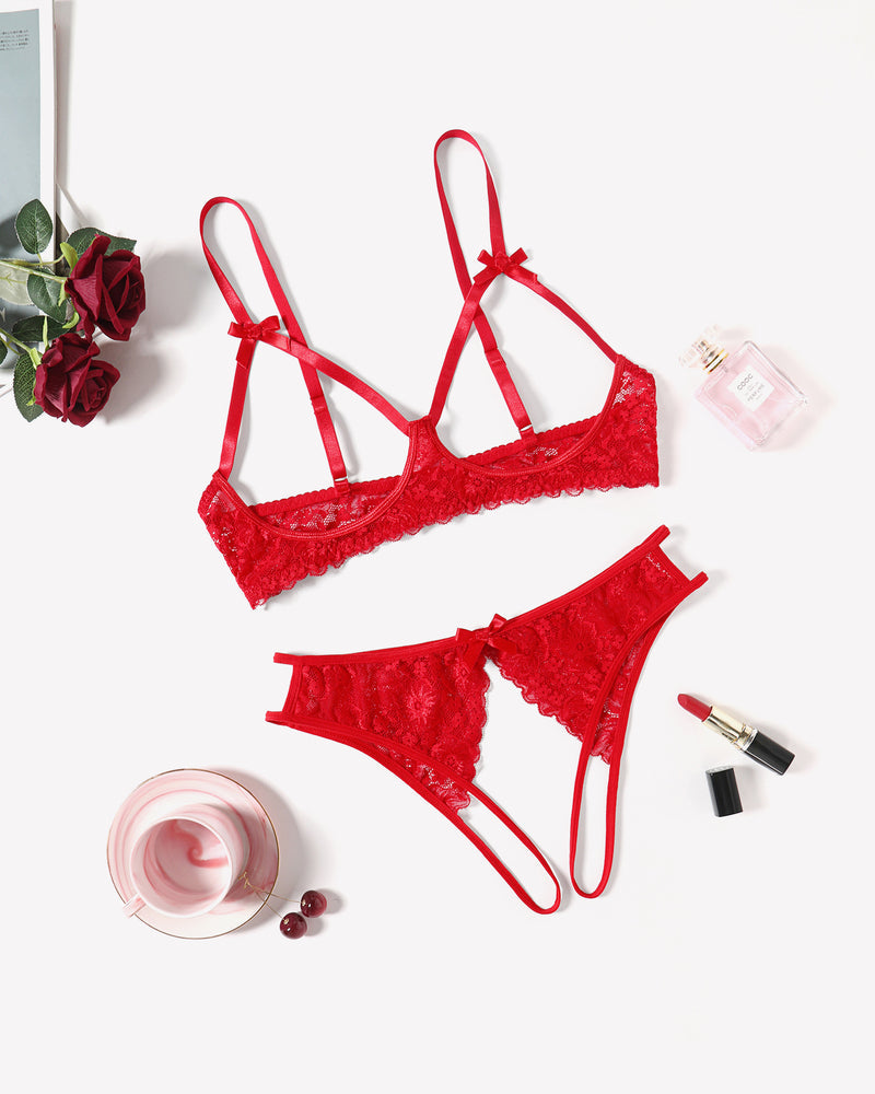 Exotic Lingerie 2 Pieces Bra Panty Set Lingerie Sets-Bra Sets - Tophatter Daily Deals
