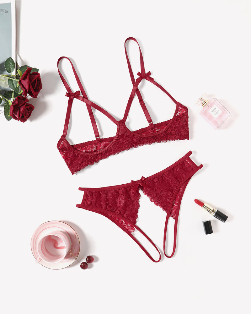 Exotic Lingerie 2 Pieces Bra Panty Set Lingerie Sets-Bra Sets - Tophatter Daily Deals