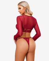 ⚡Flash Sale- Lace Bra and Panty Crop Tops Set Lingerie Sets-Bra Sets - Tophatter Daily Deals