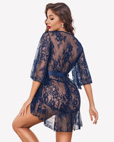 Lace Robes Babydoll Lingerie Dress Sleepwears-Robes - Tophatter Daily Deals