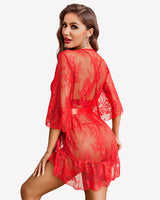 Lace Robes Babydoll Lingerie Dress Sleepwears-Robes - Tophatter Daily Deals