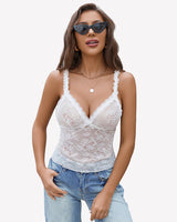 Sheer Floral Lace 2 Piece Lingerie Set Sleepwears-Pajamas Sets - Tophatter Daily Deals