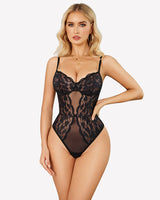 2 Piece Sheer Kimono Robe with Lace Teddy Lingeries-Bodysuits - Tophatter Daily Deals