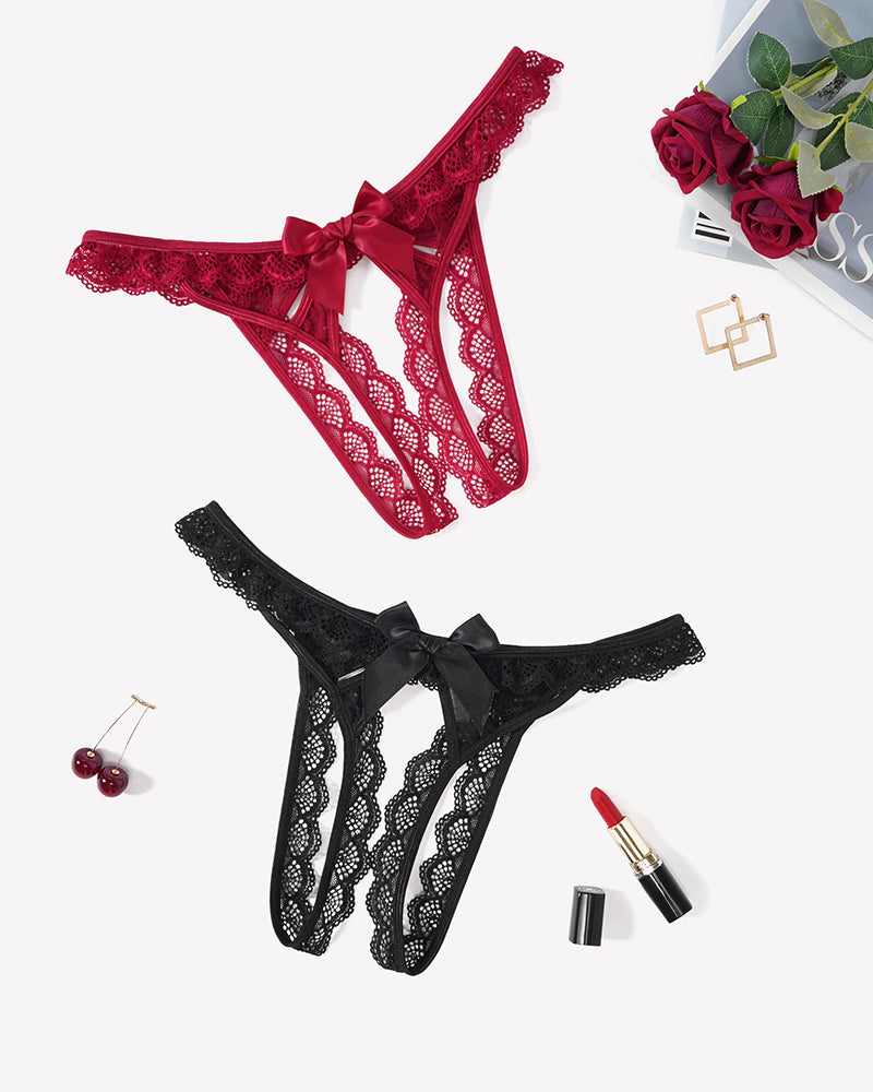 Low Rise Briefs Floral Lace Thong Lingeries-panties - Tophatter Daily Deals