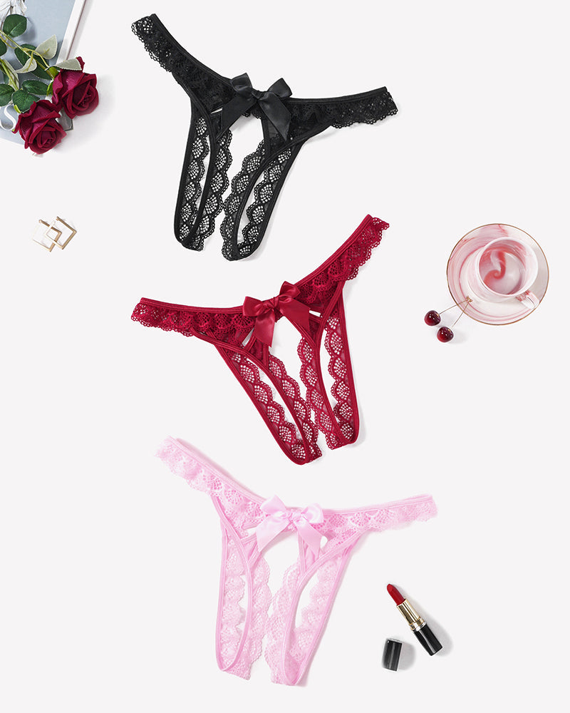 Low Rise Briefs Floral Lace Thong Lingeries-panties - Tophatter Daily Deals