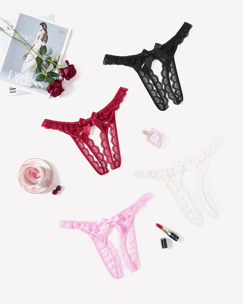 Low Rise Briefs Floral Lace Thong Lingeries-panties - Tophatter Daily Deals