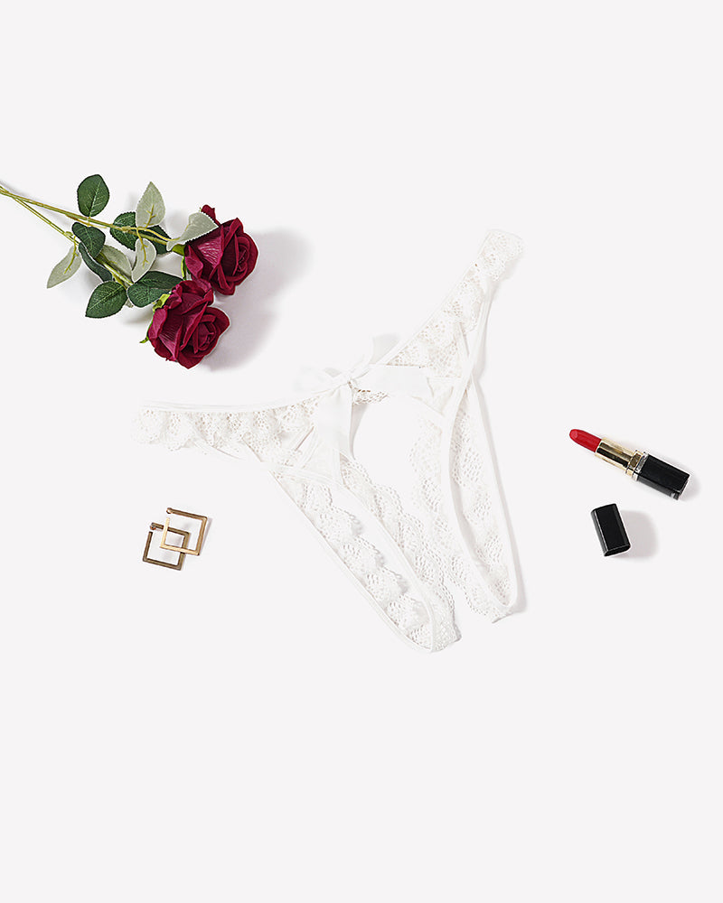 Low Rise Briefs Floral Lace Thong Lingeries-panties - Tophatter Daily Deals