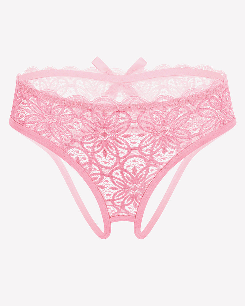 Lace Panties Hollow Out Rear Bowknot Briefs Lingeries-panties - Tophatter Daily Deals