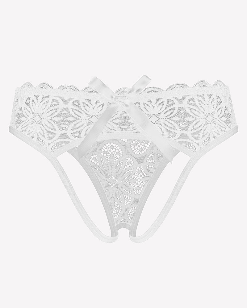 Lace Panties Hollow Out Rear Bowknot Briefs Lingeries-panties - Tophatter Daily Deals