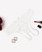 Lace Panties Hollow Out Rear Bowknot Briefs White Lingeries-panties - Tophatter Daily Deals