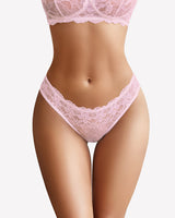 Floral Lace Briefs Hollow Out Bow Underwear Lingeries-panties - Tophatter Daily Deals