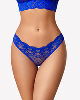 Floral Lace Briefs Hollow Out Bow Underwear Lingeries-panties - Tophatter Daily Deals