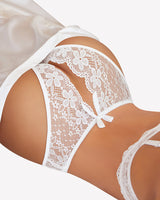 Floral Lace Briefs Hollow Out Bow Underwear Lingeries-panties - Tophatter Daily Deals
