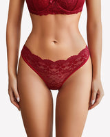 Floral Lace Briefs Hollow Out Bow Underwear Lingeries-panties - Tophatter Daily Deals