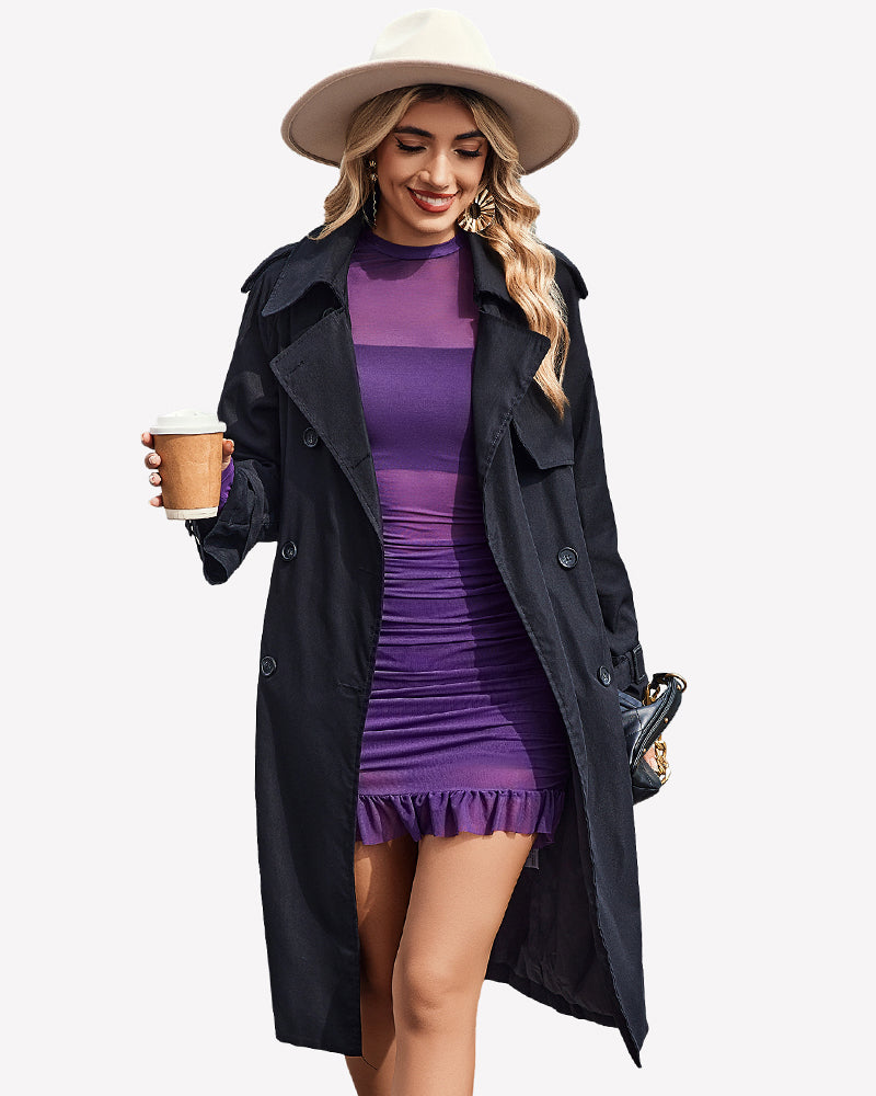 Long Sleeve Dress Sheer Mesh Dresses Lingeries-Chemises - Tophatter Daily Deals