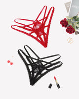Lace Panties Briefs Criss Cross Underwear Lingeries-panties - Tophatter Daily Deals
