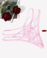 Lace Panties Briefs Criss Cross Underwear Pink Lingeries-panties - Tophatter Daily Deals