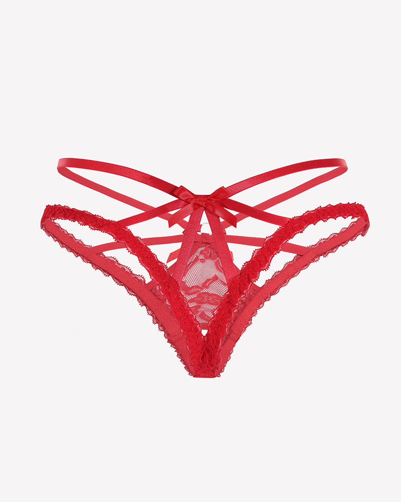 Lace Panties Briefs Criss Cross Underwear Lingeries-panties - Tophatter Daily Deals