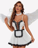 Maid Dress French Cosplay Babydoll Lingerie-Babydolls - Tophatter Daily Deals