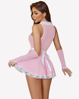 Maid Lingerie Costumes with Sheer Gloves Lingerie-Babydolls - Tophatter Daily Deals