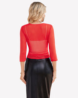 Tie Front Sheer Mesh Bolero Cardigan Lingeries-Crop tops - Tophatter Daily Deals