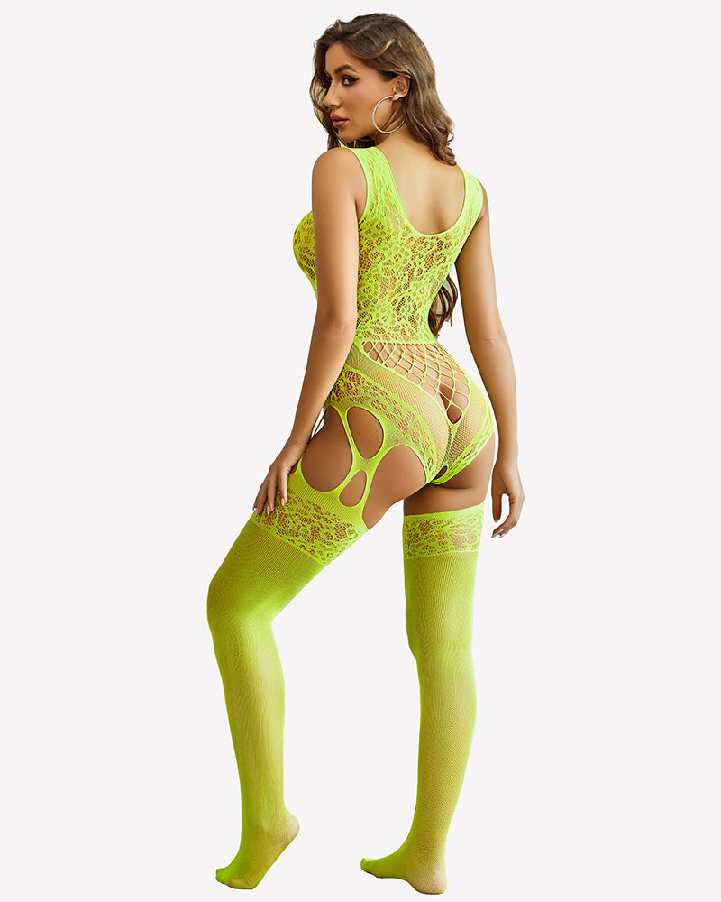 Fishnet Bodysuit Mesh Body Stockings Lingeries-Bodysuits - Tophatter Daily Deals