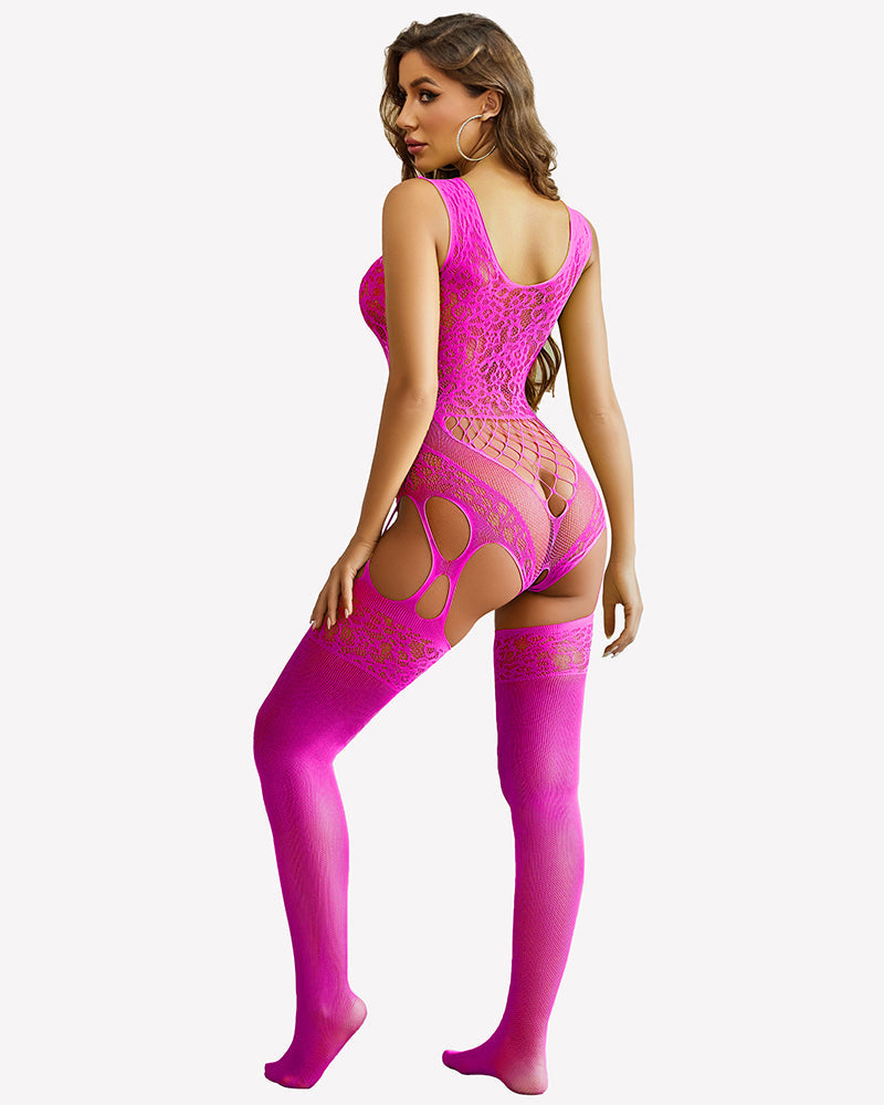 Fishnet Bodysuit Mesh Body Stockings Lingeries-Bodysuits - Tophatter Daily Deals