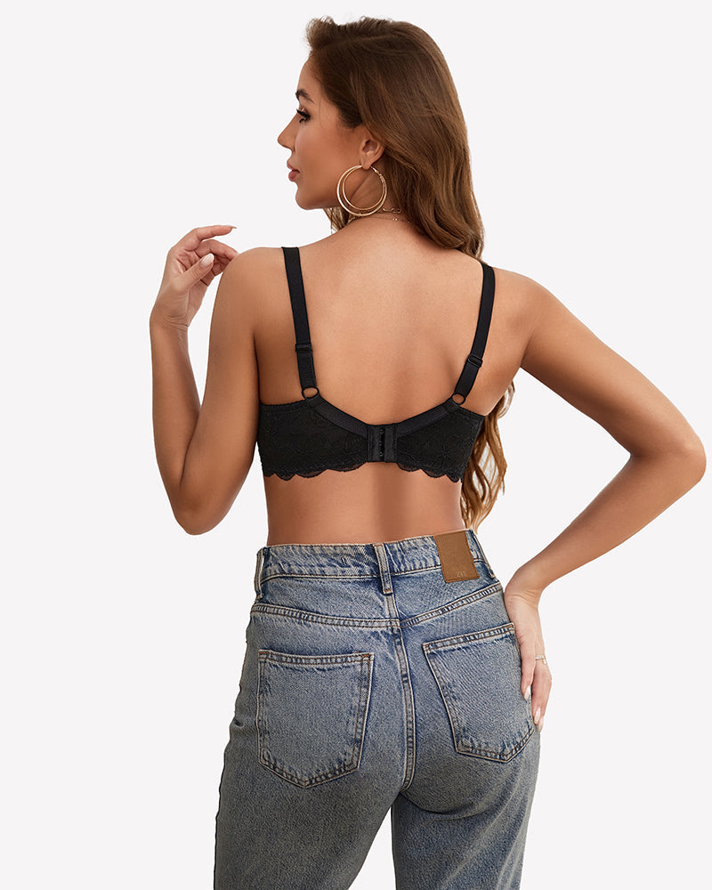 Lifting Lace Underwire Bra for Large Bust Lingerie Sets-Bras - Tophatter Daily Deals