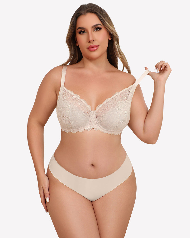 Lifting Lace Underwire Bra for Large Bust Lingerie Sets-Bras - Tophatter Daily Deals