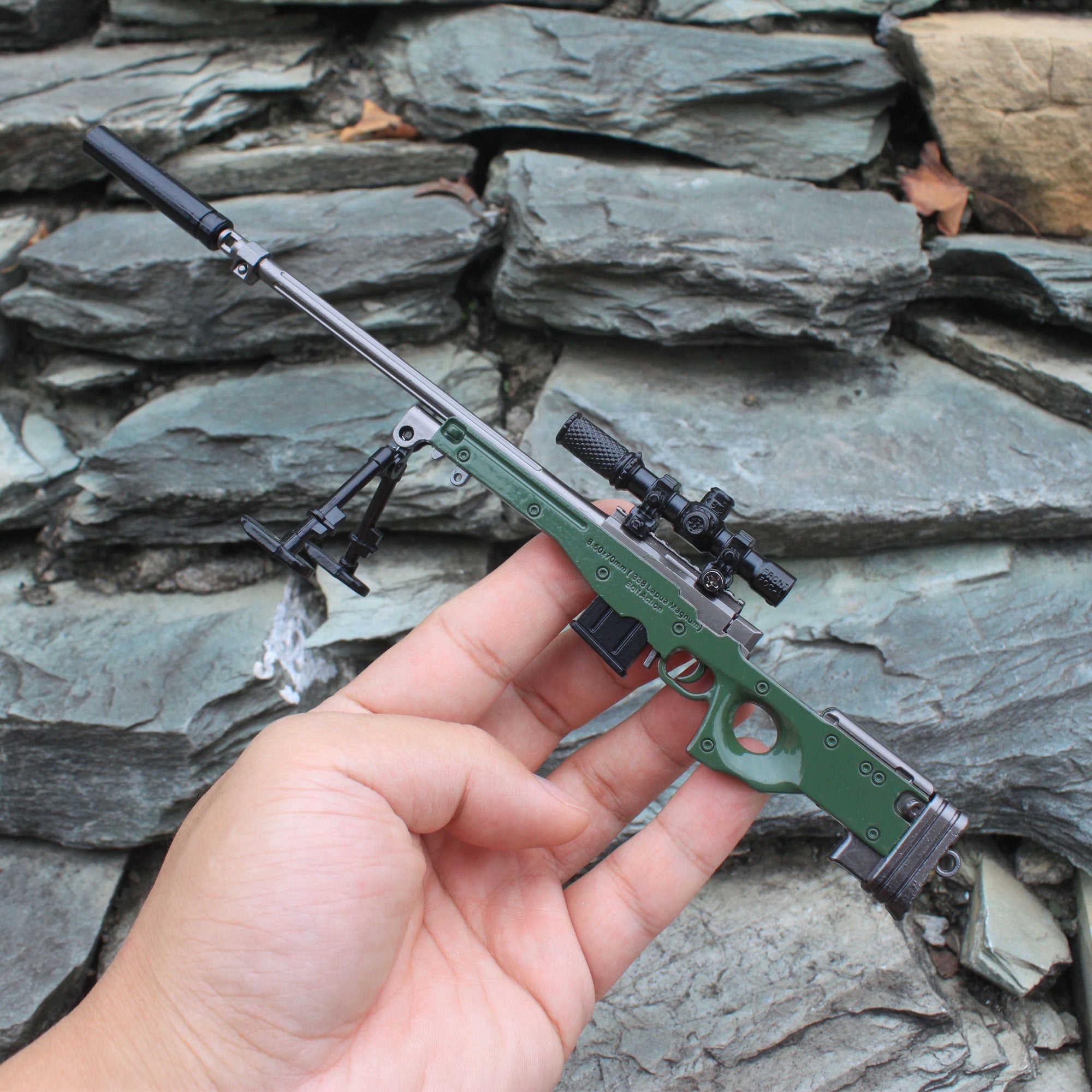 AWM Metal Miniature AWP Sniper Rifle Replica Gun 24.5CM/9.6" AWM Only - Tophatter Daily Deals