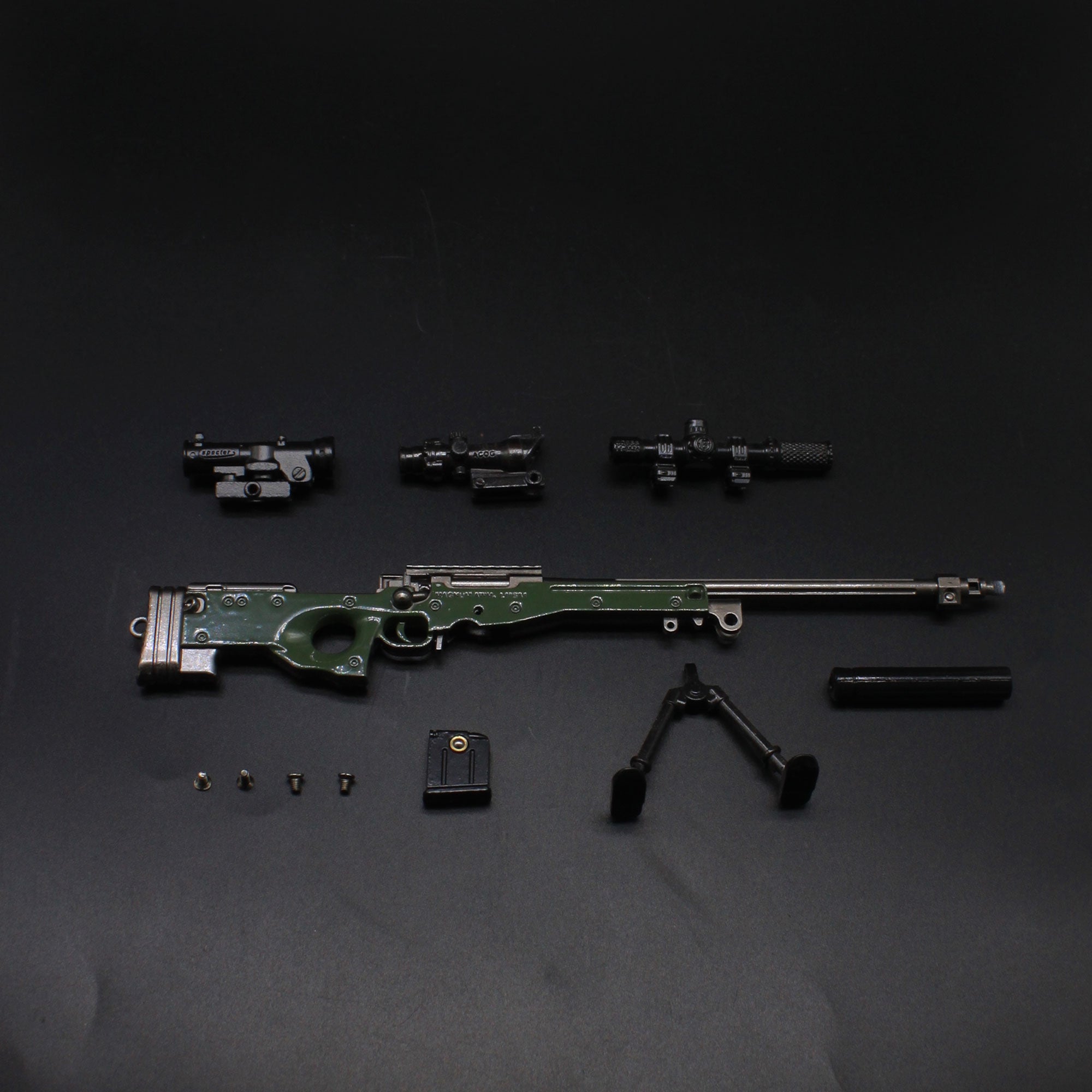 AWM Metal Miniature AWP Sniper Rifle Replica Gun 24.5CM/9.6" - Tophatter Daily Deals