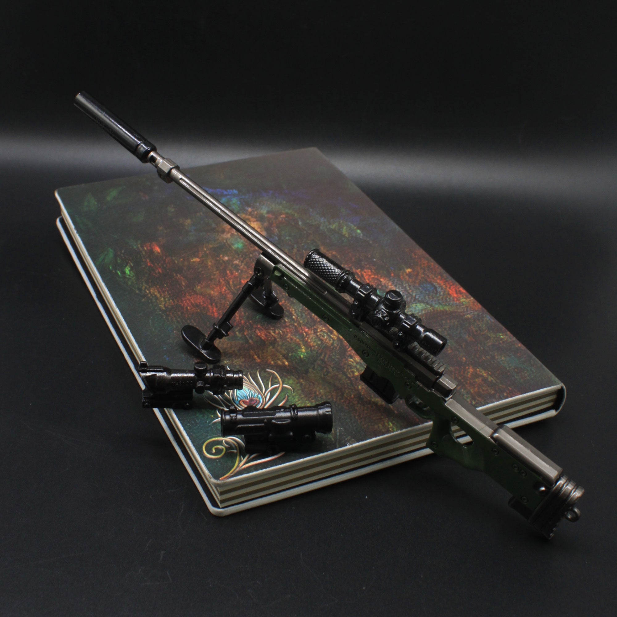 AWM Metal Miniature AWP Sniper Rifle Replica Gun 24.5CM/9.6" - Tophatter Daily Deals