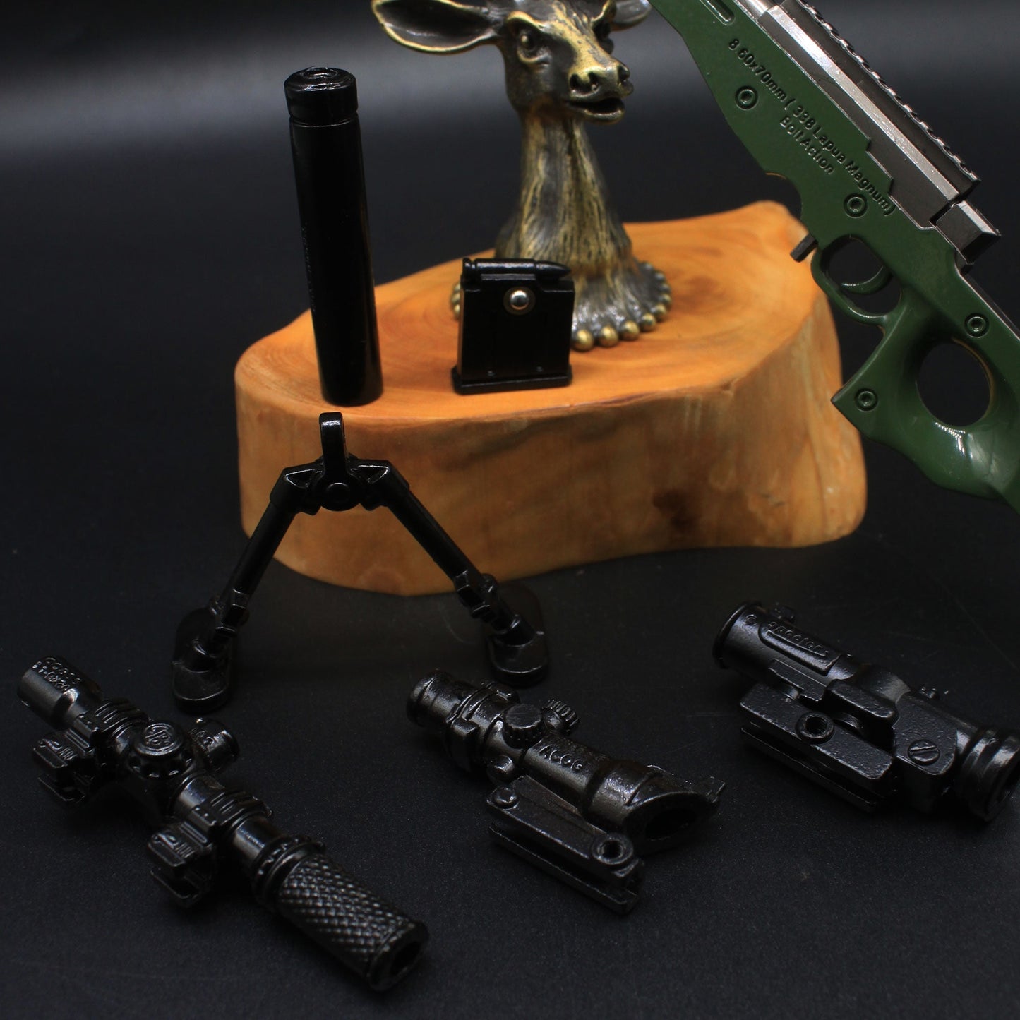 AWM Metal Miniature AWP Sniper Rifle Replica Gun 24.5CM/9.6" - Tophatter Daily Deals