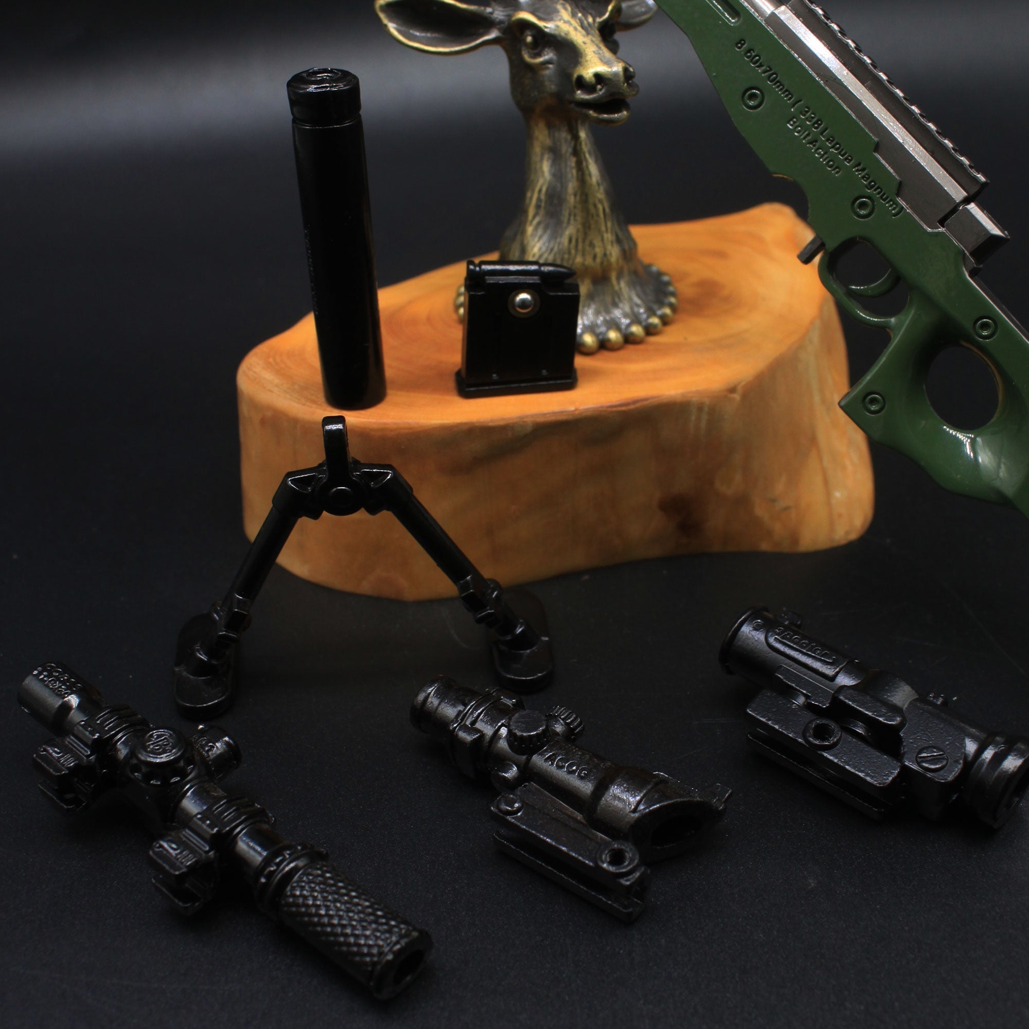 AWM Metal Miniature AWP Sniper Rifle Replica Gun 24.5CM/9.6" - Tophatter Daily Deals