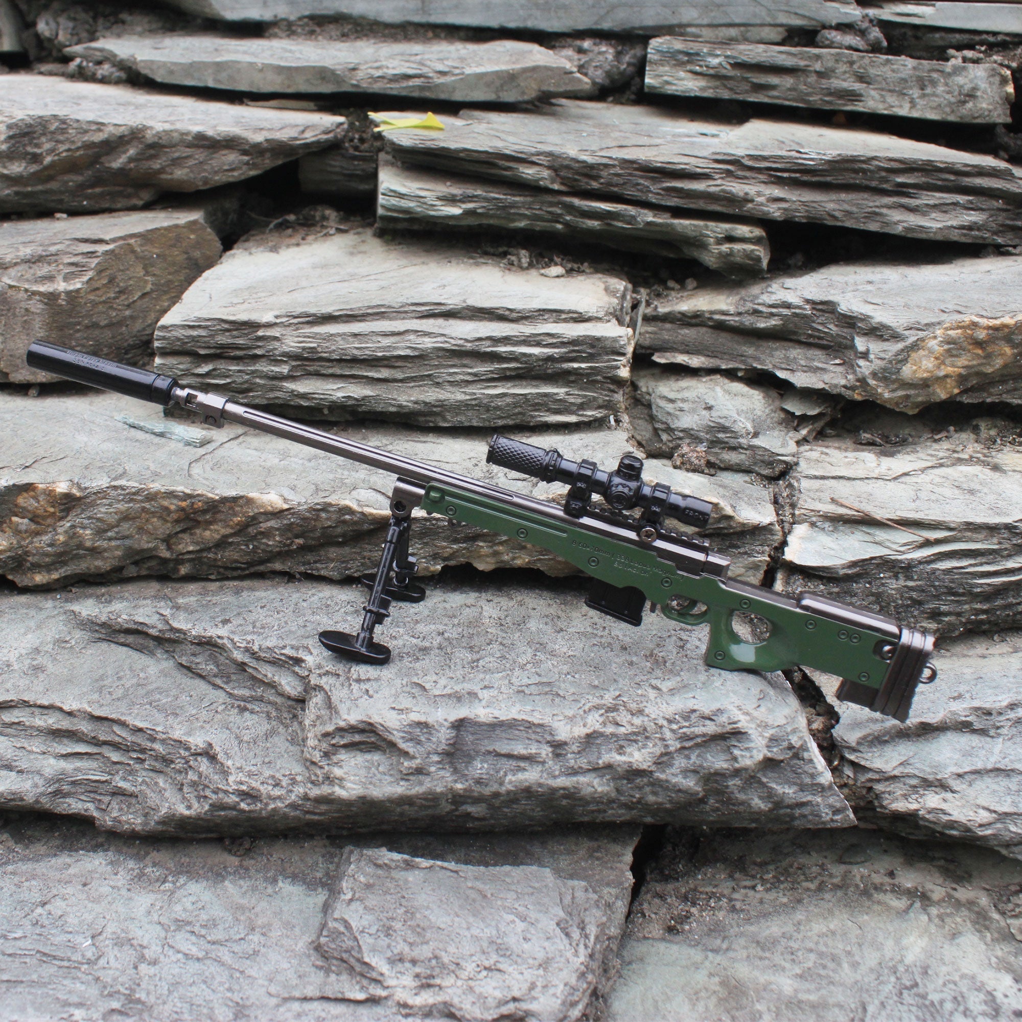 AWM Metal Miniature AWP Sniper Rifle Replica Gun 24.5CM/9.6" - Tophatter Daily Deals