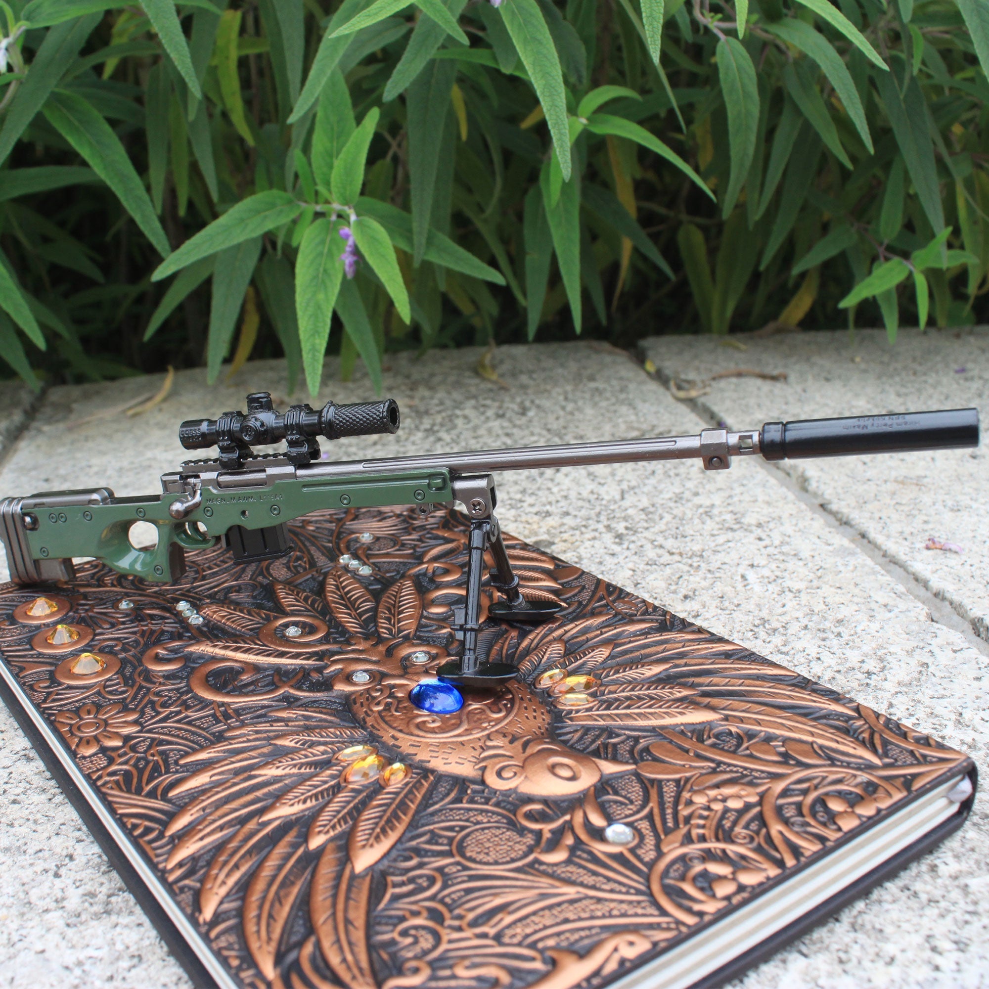 AWM Metal Miniature AWP Sniper Rifle Replica Gun 24.5CM/9.6" - Tophatter Daily Deals