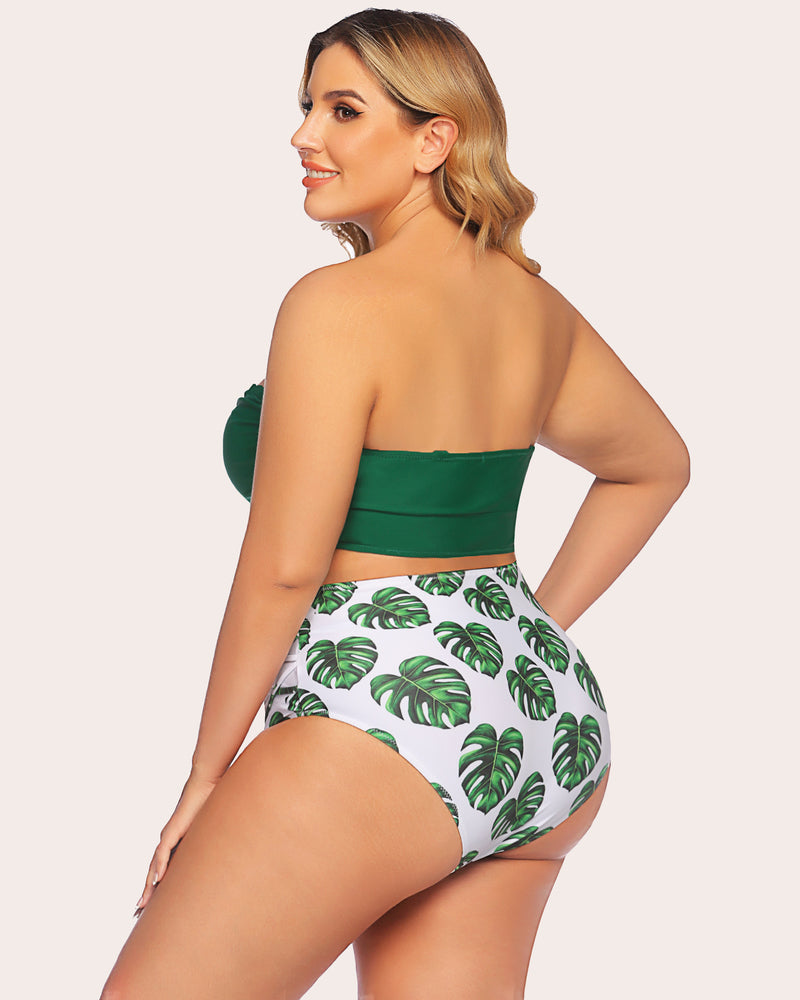 Tummy Control 2 Piece Swimwear Lingerie Sets-Plus size - Tophatter Daily Deals