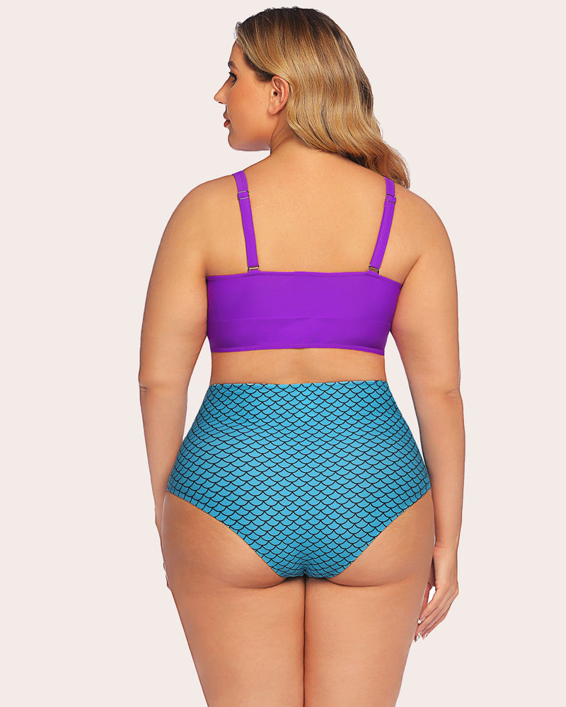 Tummy Control 2 Piece Swimwear Lingerie Sets-Plus size - Tophatter Daily Deals