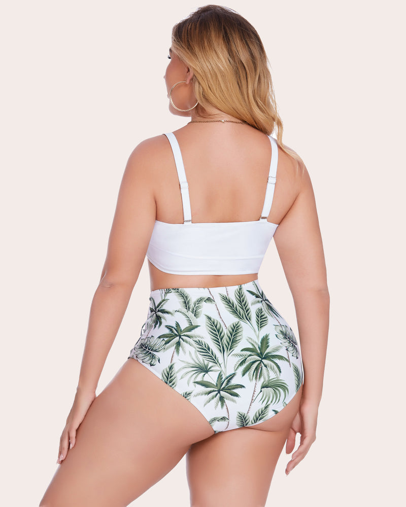 Tummy Control 2 Piece Swimwear Lingerie Sets-Plus size - Tophatter Daily Deals