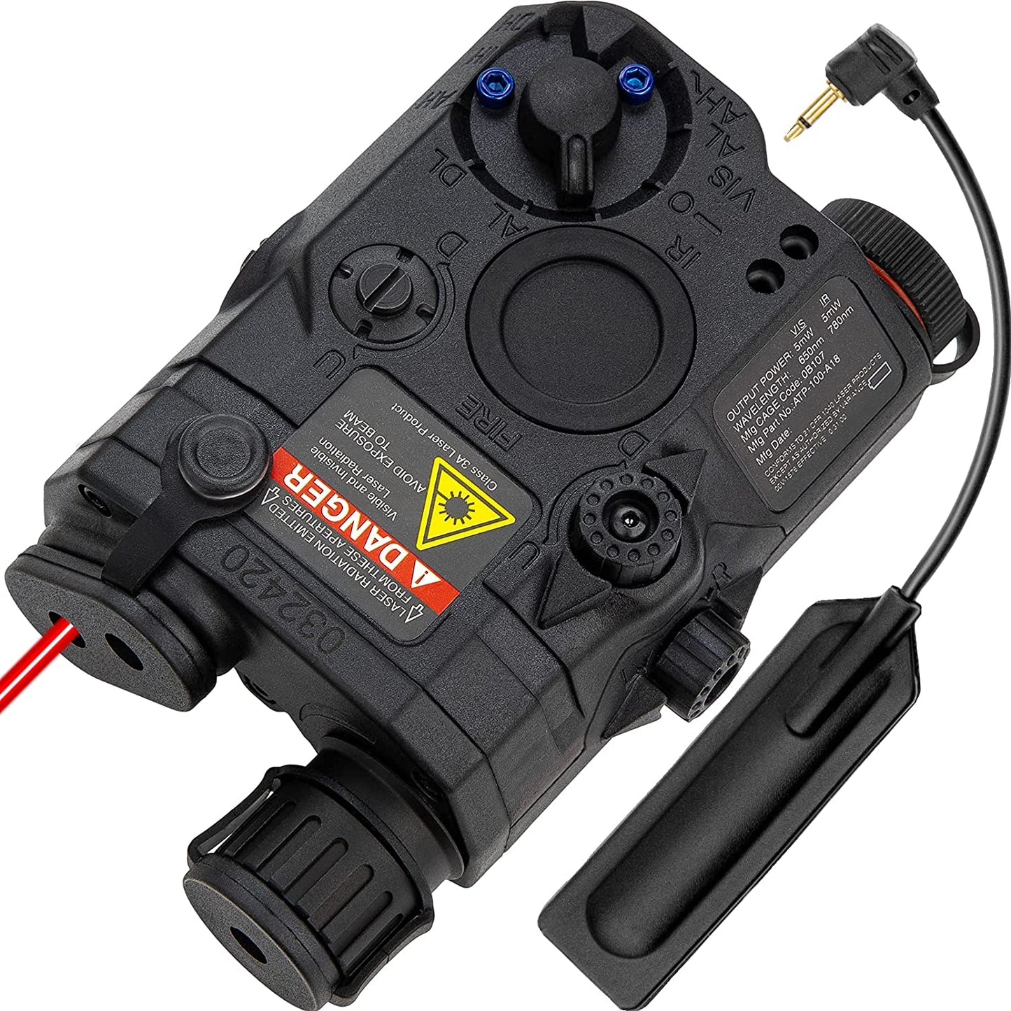 AN PEQ-15 Battery Case Red Dot Laser LED Flashlight - Tophatter Daily Deals