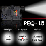 AN PEQ-15 Battery Case Red Dot Laser LED Flashlight - Tophatter Daily Deals